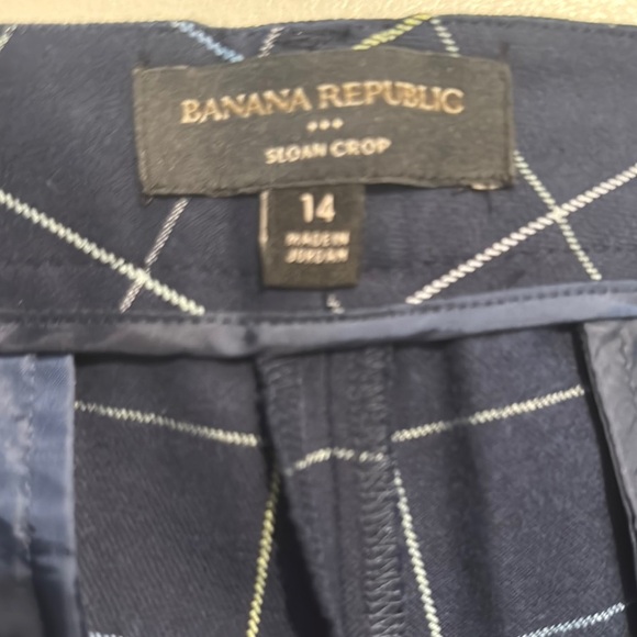 Banana Republic SLOAN-FIT WINDOWPANE SLIM ANKLE PANT - Picture 5 of 7